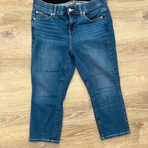 Torrid Blue Cropped Ankle Jeans with Classic Slim Fit